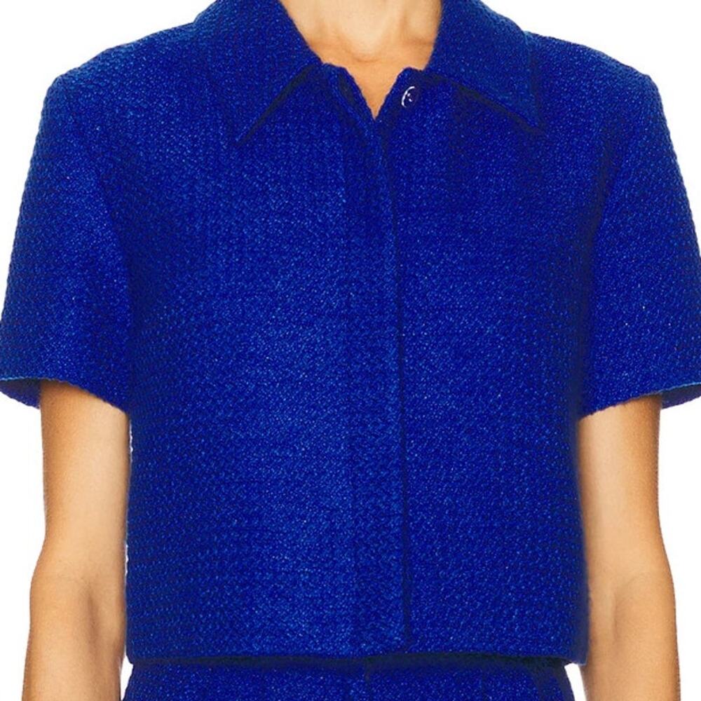 Amanda Uprichard Alistair Top Womens Small Bright Blue NWT